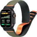 Premium Nylon for Apple Watch Ultra 3/ Ultra 2 Band Series 11/10/9/8/7/6/5/4/3/SE iWatch Bands Men, Soft Breathable Apple Watch Bands for iWatch, 49mm 46mm 45mm 44mm 42mm, Green