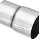 EVIL ENERGY Exhaust Adapter Reducer ID 2.25 Inch to ID 2.5 Inch, Pipe Connector 304 Stainless Steel Exhaust Coupler 2 1/4" ID to 2 1/2" ID 2PCS