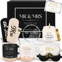 Giftota 2026 Mr & Mrs Gift Set for Couples, Engagement Gift with Mugs, Scented Candle & Crystal Wedding Ornament 2026, Wedding Gift for Newlyweds, Bridal Shower Gift, Engaged 2026
