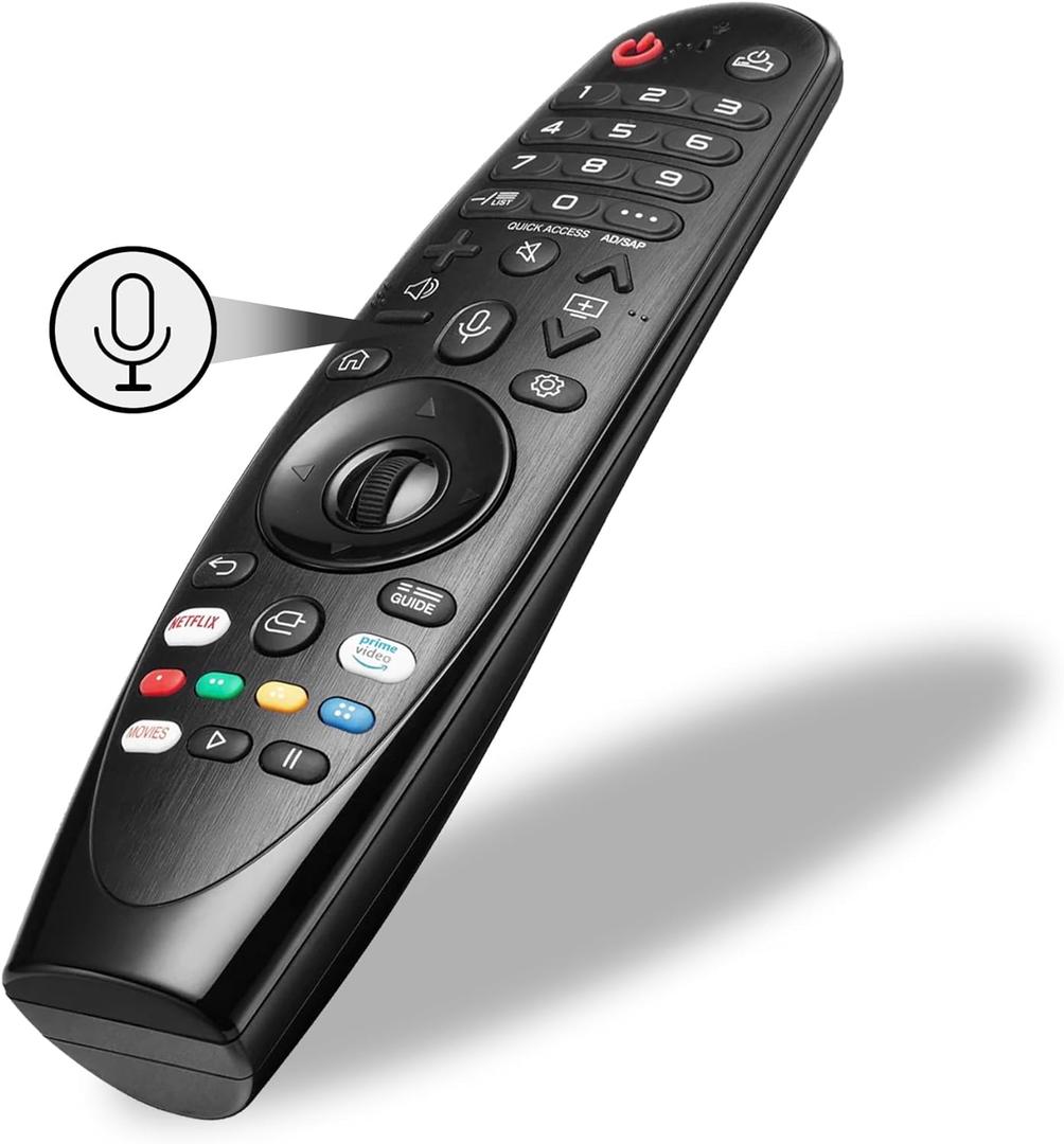 Replacement for LG Magic Remote Control with Voice Command & Pointer Function, Universal Remote for LG Smart TV UHD OLED QNED NanoCell Series (4K 8K Models) - Works with Google Assistant & Alexa