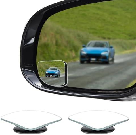 Lyxheth 2PCS Blind Spot Convex Car Mirror, Side Mirror Blindspot, Rear View Mirrors with Wide Angle Adjustable Stick, Universal Car Blindspot Mirrors Exterior Accessories for Cars (Fan shaped, 2PCS)