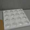 16 Piece Votive Candle Holders with Lids, Tealight Candle Holders in Bulk, Glass Small for Table Centerpiece, Wedding, Home Decor (2.68'' x 1.65'', Clear)