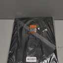 Huolewa File Organizer Box with Lid, Collapsible File Folder Organizer for Office Document Storage, Filing Box with Plastic Slide for Letter Size Hanging File Folders(1 Pack, Black)