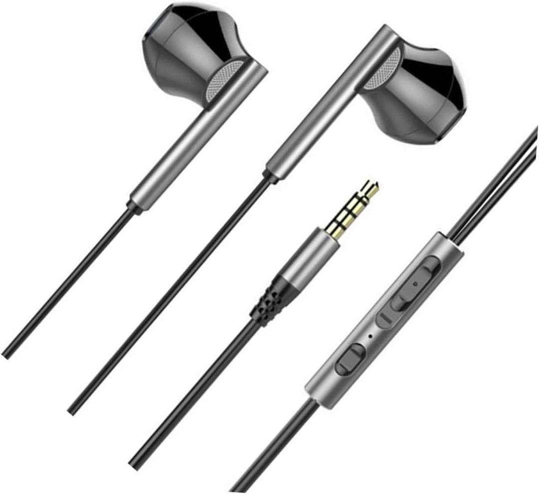 DOITOOL Gaming Earphones Microphone Heavy Bass Wired Earbuds for Console Mobile Comfortable in-Ear Headset (Black)