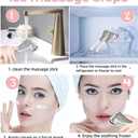 Ice Globes for Face & Eyes, Unbreakable Stainless Steel Cryo Massagers for Skincare Routines, Multifunctional Cold Roller Cooling Globes for Puffiness, Sagging Skin, and Facial Relaxation (Black)