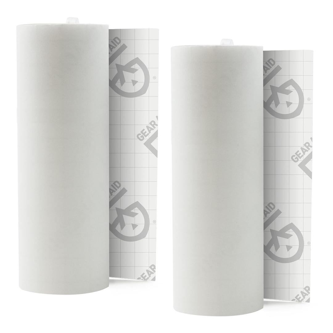 GEAR AID Tenacious Tape 3” x 20” Clear Vinyl Gear Repair Tape, Fix Holes and Rips in Jackets, Rain Gear, Tents, Sleeping Bags and Outdoor Equipment, Clear, 2 Rolls
