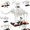 6 in 1 Fossil Building Kit, Compatible with Lego Dinosaur Natural History Museum, 6 Prehistoric Beasts in 1 Mammoth Building Set, Educational STEM Toys Discovery Gifts for Kids Ages 8+, 928 PCS