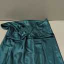 Vlazom Women Sexy Lingerie Satin Nightgown Silk Chemise Mini Slips V Neck Negligee Sleepwear with Adjustable Straps (Large, Z-dark Green)