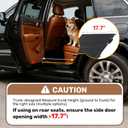 71" Extra Long Dog Ramp for Large Dogs, Heavy Duty Metal Frame Pet Ramp for High SUVs, Trucks and Cars, Portable Folding Travel Dog Ramps with Safety Latch, Supports up to 350lbs