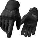 INBIKE Waterproof Winter Motorcycle Gloves Thermal Fleece Touchscreen with TPR Palm Pad Cushioning Hard Knuckle Black X-Large