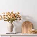 Ceramic Flower Vase Home Decor - Large Farmhouse Table Vases Rustic Vintage Living Room Kitchen Bedroom Decorations for House Book Shelf Office Coffee Desk Dining Fireplace (9" Retro)