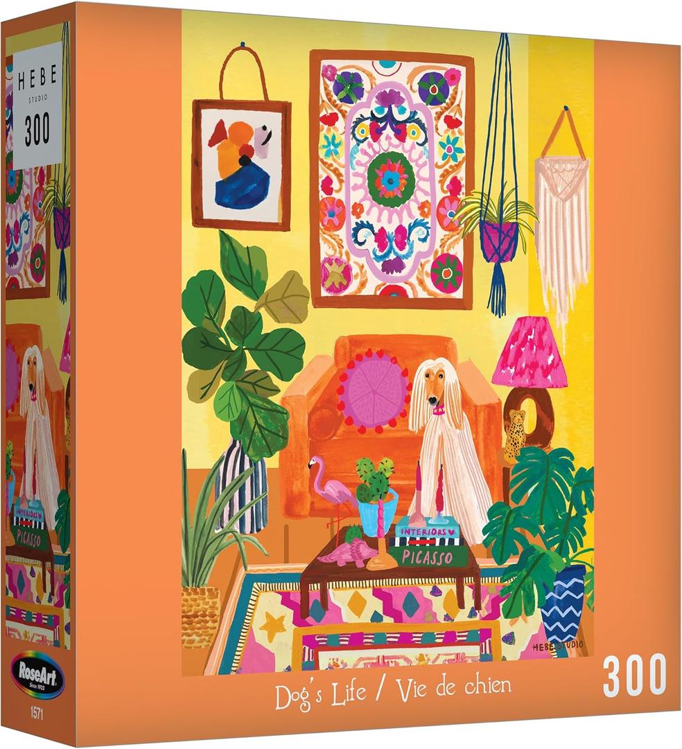 RoseArt - Hebe Studio - Dog's Life - 300 Piece Jigsaw Puzzle for Adults