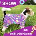 Dog Pjs - Large & Medium Sizes, Purple Puppy Onesie