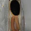 Belula 100% Boar Bristle Hair Brush Set (Medium). Soft Natural Bristles for Thin and Fine Hair. Restore Shine And Texture. Wooden Comb, Travel Bag and Spa Headband Included!