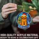 3 x Goldendoodle Christmas Ornament 2025  Goldendoodle Gifts for Women, Goldendoodle Ornament for Christmas Tree, Dog Lovers Holiday Decoration