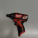Milwaukee 2401-20 M12 12-Volt Lithium-Ion Cordless 1/4 in. Hex Screwdriver (Tool-Only)
