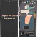 6.8 inch OLED for S23 Ultra, LED LCD Display Digitizer Assembly S23ultra 5G S918 S918U S918A S918W, LCD Screen Replacement with Frame, US Version