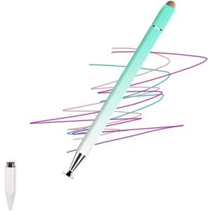 [3-in-1 High Precision Stylus Pen] 3-in-1 Stylus Pen for Touch Screen, High Precision and Sensitivity, Suitable for iPhone/iPad/Android Tablets, Compatible with All Touch Screens,Light Green