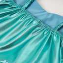 Funna Girls Mermaid Costume Princess Dress Up with Accessories Green, 7-8 Years