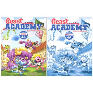 Art of Problem Solving: Beast Academy 4A Books Set (2 Books) - 4A Math Guide, 4A Math Practice