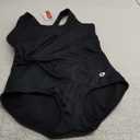 baleaf Women's Racerback Athletic One Piece Modest Bathing Suit (Large, Black)