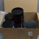 Tanlade 24 Pcs 16 oz Amber Plastic Jars with Lids Round Cosmetic Containers Leak Proof Refillable Empty Containers for Creams Lotion Body Butter Oil Ointments Powders Beauty Products Travel Storage