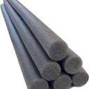 Oodles of Noodles 1.5 Inch x 35 Inch Solid Foam Foam Sticks for Craft Projects- 6 Pack - Grey