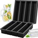 Silicone Ice Cube Trays Large for Whisky, Collins Ice Cube Mold Tray Also Used for Butter Mold, 2 Count