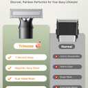 [2025 Upgraded Beard & Body Hair Trimmer for Men [All-in-One] USB-C Fast Charging, Groin & Ball Hair Painless Electric Shaver, Travel Razors, Waterproof Wet/Dry Groomer, Black(Lite)