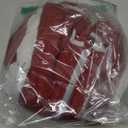 AOFITEE Fullbody Dog Coat Warm Fleece Dog Jacket, Windproof Dogs Winter Coat with Harness Built in, Reflective Turtleneck Dogs Snowsuit Puffer Jacket, Four Legged Pet Snow Suit, Christmas Red M (Burgundy)