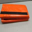 Windyun 4 Pack 57 Gallon Extra Large Storage Bags XXL Moving Bags with Zipper Handles Heavy Duty Jumbo Big Totes Box for Halloween Skeleton 4-12 Feet Christmas Tree Storage College Dorm Cloth (Orange)