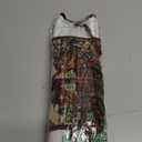 Alivila.Y Fashion Womens Vintage Floral Denim Overbust Corset Bustier Top (Medium, Black Short Torso)