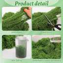 Fake Moss for Crafts 39" x 39" Faux Moss Mat with Base Fabric for Plants and100g Decorative Artificial Moss Green Faux Grass for Planters Crafts DIY Fairy Garden(Dark Green)