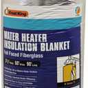Frost King SP60 All Season Water Heater Insulation Blanket, 3 Thick x 60 x 90, R10