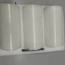 Stonebriar 3 Count White Real Wax 3x6 Flameless LED Pillar Candles with Remote and Timer