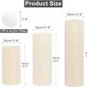 Cylinder Stands for Party 3Pcs Round Pedestal Stand Foldable Cardboard Columns Cylinder Tables for Parties Baby Shower Birthday Wedding Pillars Display Decoration