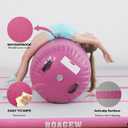Gymnastics Mat with Air Roller,Inflatable Air Track Tumbling Mat for Home Gym Training, Tumble Track for Cheerleading/Gym/Training/Yoga/Beach/Water/Park Outdoor Use with Electric Air Pump