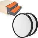 TALOYA Surface Mount LED Ceiling Light 12 Inch-2 Pack Black Shell, Equivalent to Traditional 200W Bulb Light for Kitchen Bedroom Utility Closet Room,5 in 1(3000k/3500k/4000k/5000k/6500k)
