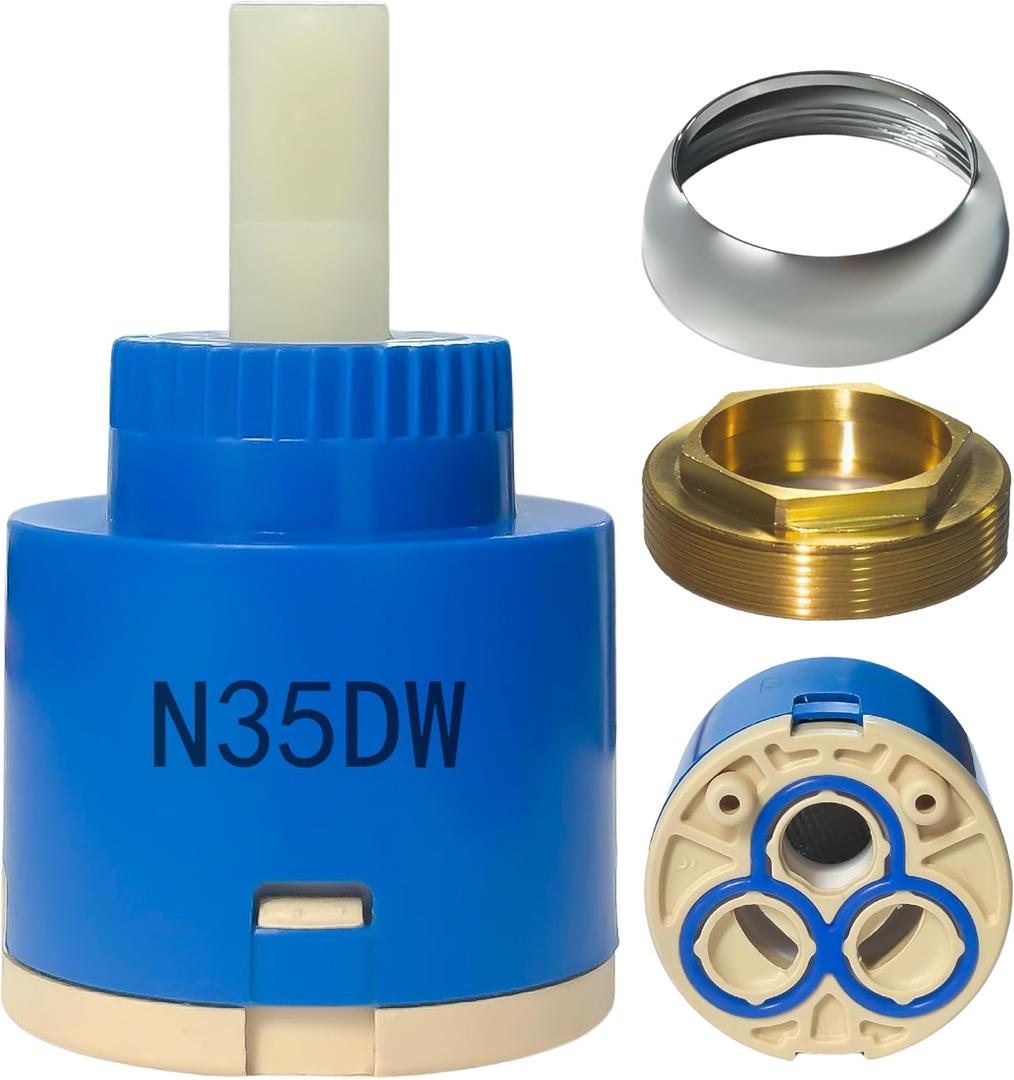 N35DW Faucet Cartridge,Suitable for Kraus and Pfist Single Handle Faucet,Replaces Glacier Bay OEM models 169-640, 704-612 & 704-615,CUPC/NSF/IAPMO Certification,Used for Bathroom and Kitchen Faucet