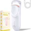 Heated Eyelash Curler,Fast Heating Electric Eyelash Curler, Safe Anti-Scald Eyelash Curlers with Silicone Pad,2 Temp Modes,24H Long-Lasting Curls,Beginners, Travel,Home