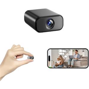 1080P WiFi Wireless Nanny Cam Security Camera,APP Control with Motion Detection and Night Vision, Mini Hidden Camera with Rechargeable Battery Indoor (Mini-Camera*1)