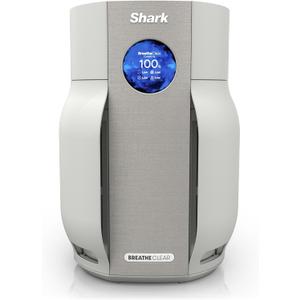 Shark BreatheClear Smart Air Purifier, HP162, Dove | For Living Room, Bedroom, Kitchen, Motion Sensing, HEPA-Exceeding in All Modes, No Filter Changes up to 6 Years, 750 sq. ft
