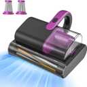 Bear Mattress Vacuum Cleaner, Bed Vacuum Cleaner with 253.7nm UV-C Light, 140F Heat, HEPA Filter, 15Kpa Strong Suction Versatile Handheld Vacuums for Bed, Sofa, Couch, Dust & Pet Hair (Corded)