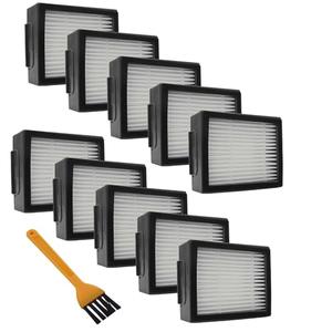 10 Pack High-Efficiency Filter Replacement for Roomba e, i & j Series - Compatible with iRobot Roomba i3 i7 j7 i4 i6 E5 E6 & Plus (+) Models, Part #4639161, with Cleaning Brush