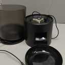 Automatic Cat Feeder 2 Cats, 4.2L Dry Food Auto Dispenser with Double Bowls,Dual Power Supply,Programmable Portion Control,10s Voice Recorder(Black,Stainless Steel Bowls) (Transparent+Black)