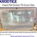 Krodtige 2 Pack Foam Flat Screen TV Covers for TV Protection During Storage, Moving, or Home Renovation, Fits Up to 80" L x 48" W Flat Screen TV(Fits TV Screens up to 80"-85")