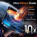 TOCOL for iPhone 15 Pro Max Screen Protector 9H Hardness Military Grade Shatterproof HD Tempered Glass for Full Coverage Easy Installation 2 Pack