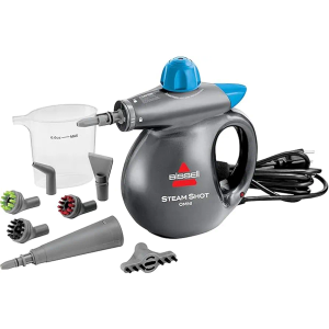 BISSELL® Steam Shot™ Omni handheld portable steam cleaner for tile, grout, windows, bathrooms, kitchens, includes 7 tools