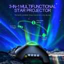 Northern Galaxy Light Aurora Projector with 33 Light Effects, LED Star Projector for Bedroom Nebula Lamp, Remote Control, White Noises, Bluetooth Speaker for Parties