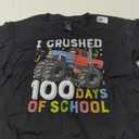 100 Days of School Monster Truck 100th Day of School Boys T-Shirt (Small, Black)